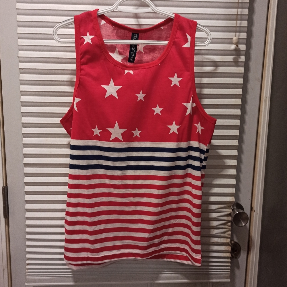 USA flag tank top . Size small